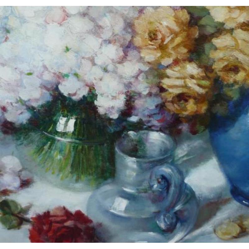 Charles Quoniam, compositie met bloemen