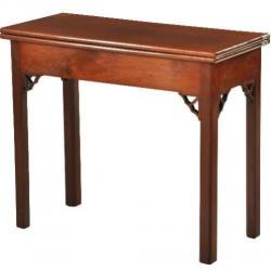Antieke bijzettafels / 18e eeuwse Engelse speeltafel brid...