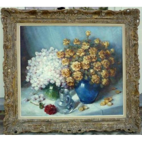 Charles Quoniam, compositie met bloemen