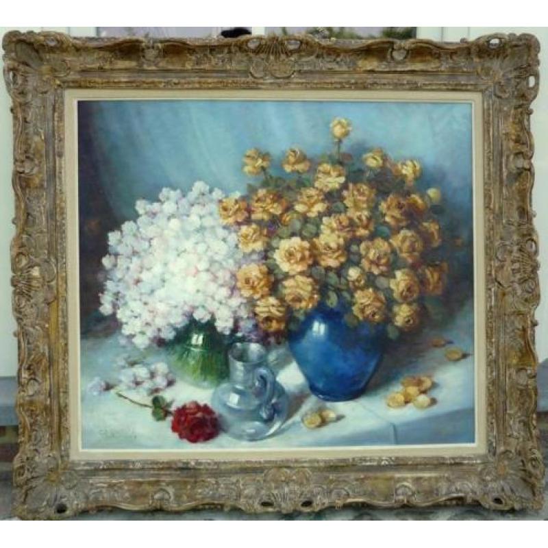 Charles Quoniam, compositie met bloemen
