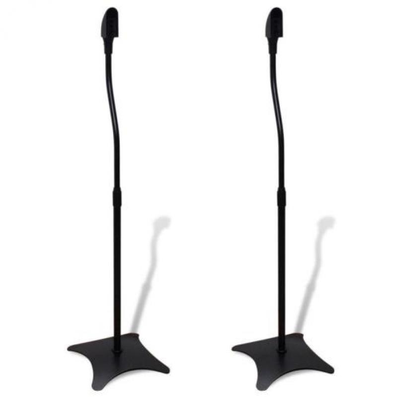 vidaXL Universele speakerstandaard zwart 2 st