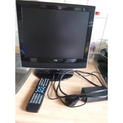 Tv met ingebouwde dvd speler.