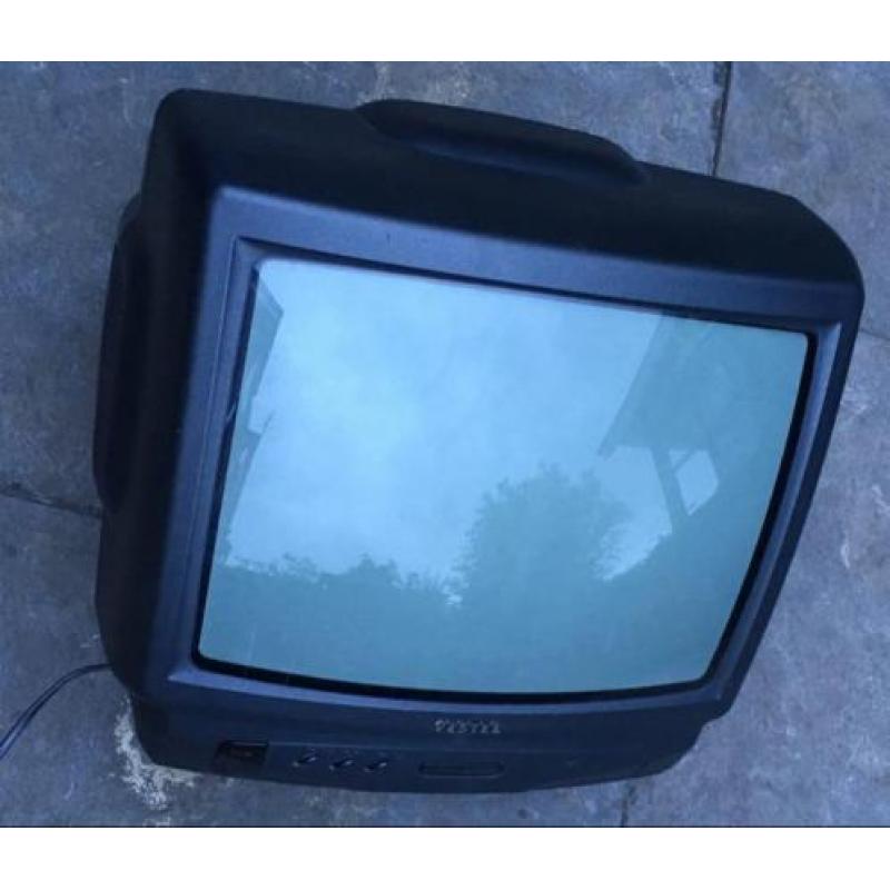 Old-school beeldbuis kleuren tv