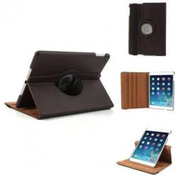 iPad Air hoes 360 roteerbaar PU Leder Bruin