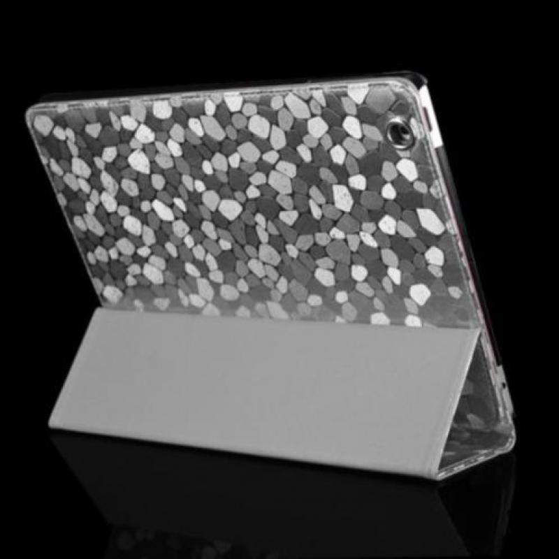 Zilver Diamant Reliëf iPad Hoes Case IPad 2, 3, 4