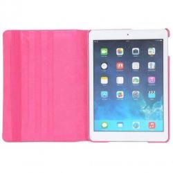 Bloemetjes Roze iPad Air hoes 360° roteerbaar PU leder