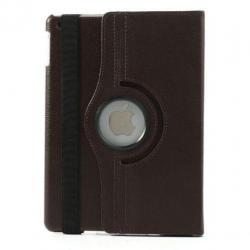 iPad Air hoes 360 roteerbaar PU Leder Bruin