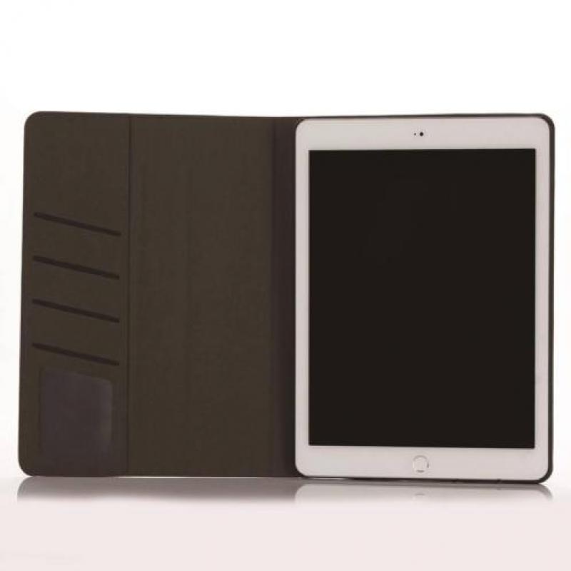 Stand flip houtlook rood hoes iPad Pro 9.7 inch