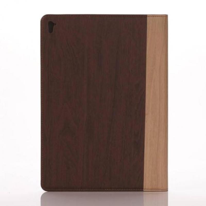 Stand flip houtlook rood hoes iPad Pro 9.7 inch
