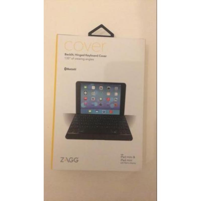 Zagg bluetooth cover met toetsenbord verlichting ipad mini