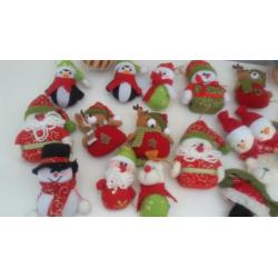 Kerstdecoratie van stof