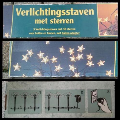 Kerst tuinverlichting. Elektrisch.