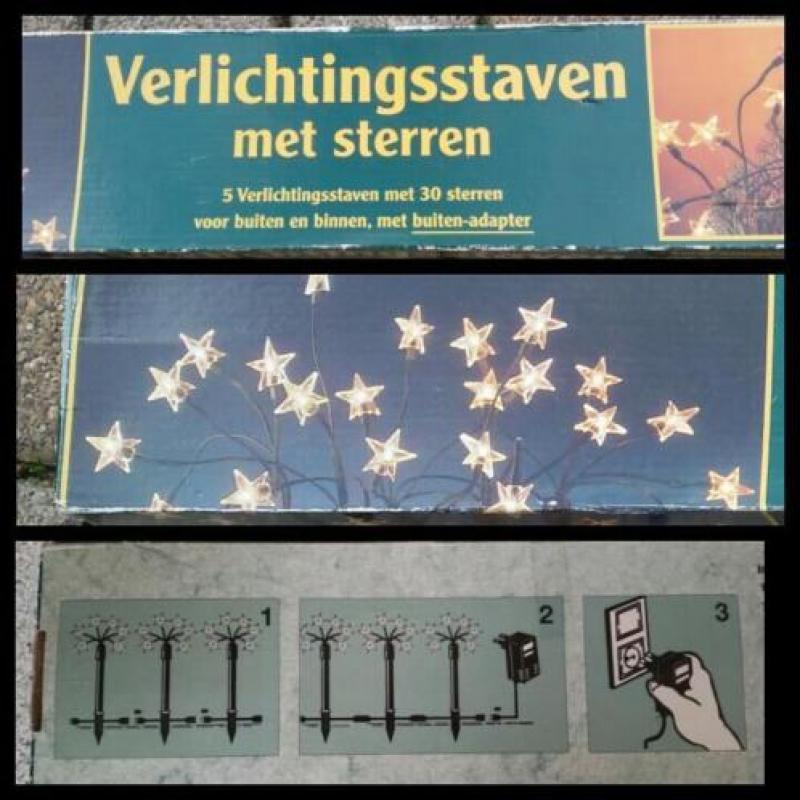 Kerst tuinverlichting. Elektrisch.