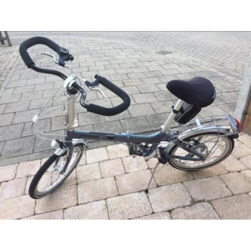 Popal Reload F207 parelmoer paars/zilver vouwfiets.