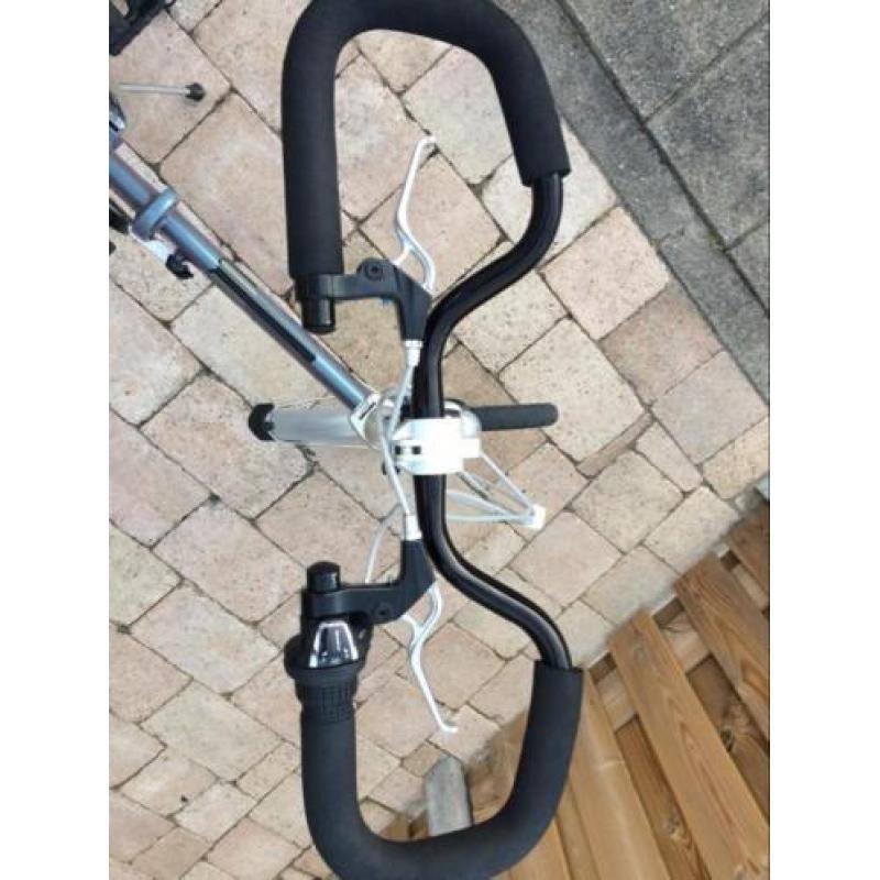 Popal Reload F207 parelmoer paars/zilver vouwfiets.