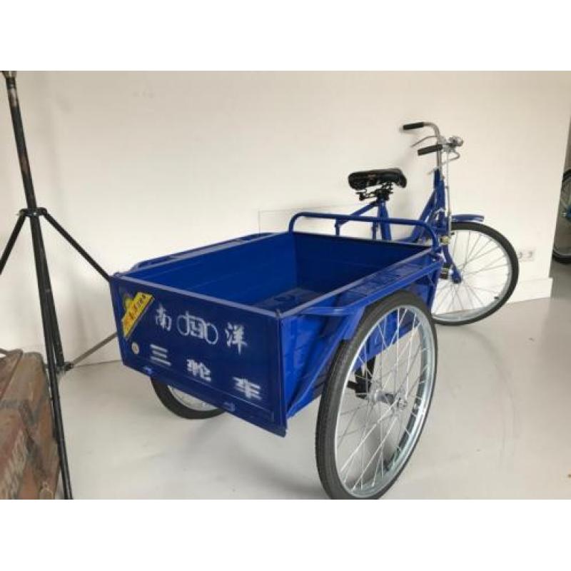 'Chinese' Reclame Bakfiets met handrem v transport