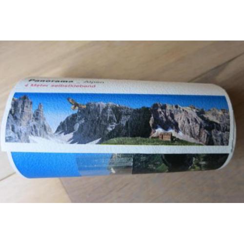 Behang Behangrand Landschap / Muursticker Panorama Alpen