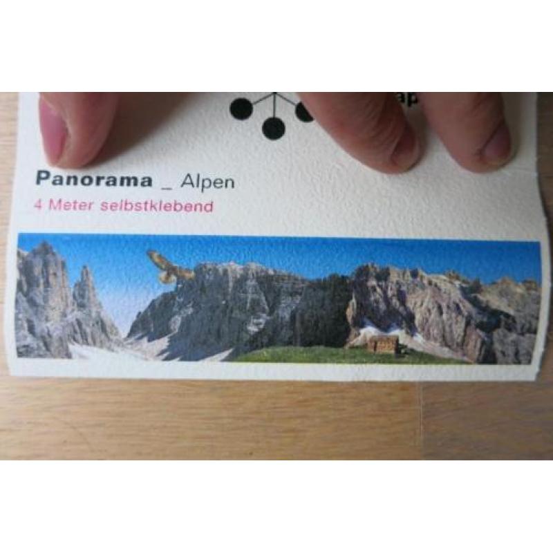 Behang Behangrand Landschap / Muursticker Panorama Alpen