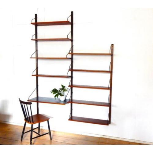 retro vintage kast Poul Cadovius boekenkast jaren 60 deens
