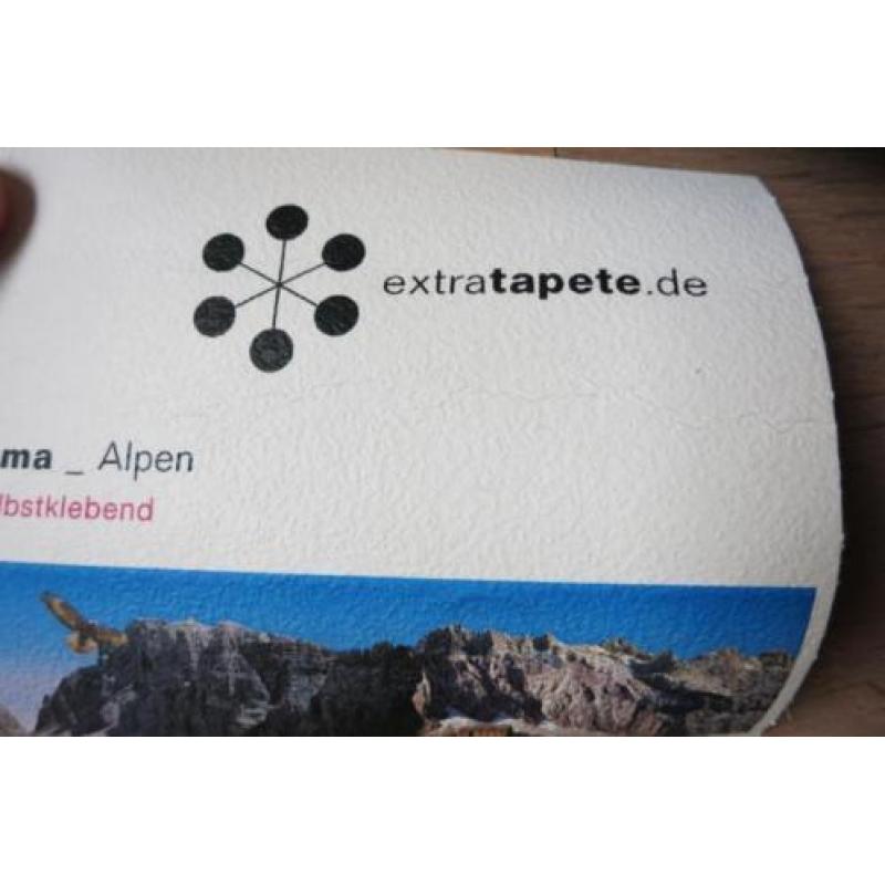Behang Behangrand Landschap / Muursticker Panorama Alpen