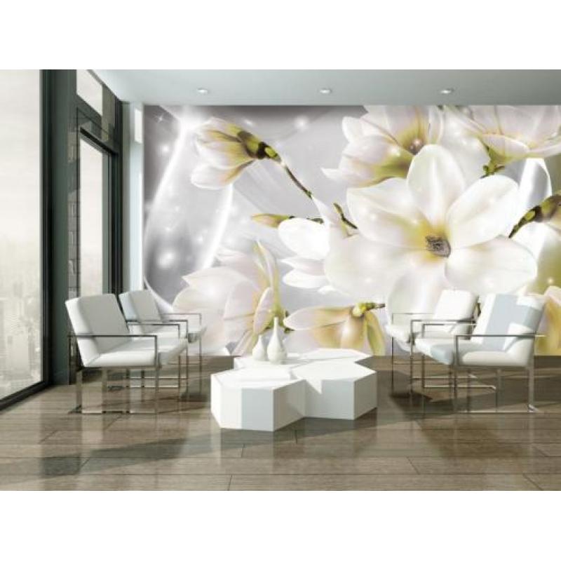 Fotobehang WHITE LILY Gratis Lijm en Verzenden 13508