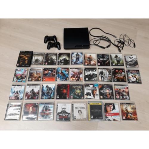 Playstation 3 slim met 35 top games