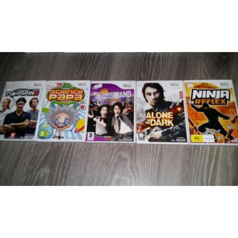 Wii spellen € 4 per stuk 4 voor € 15