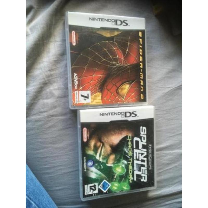 Nintendo ds i met spiderman 2, splinter cell chaos theory