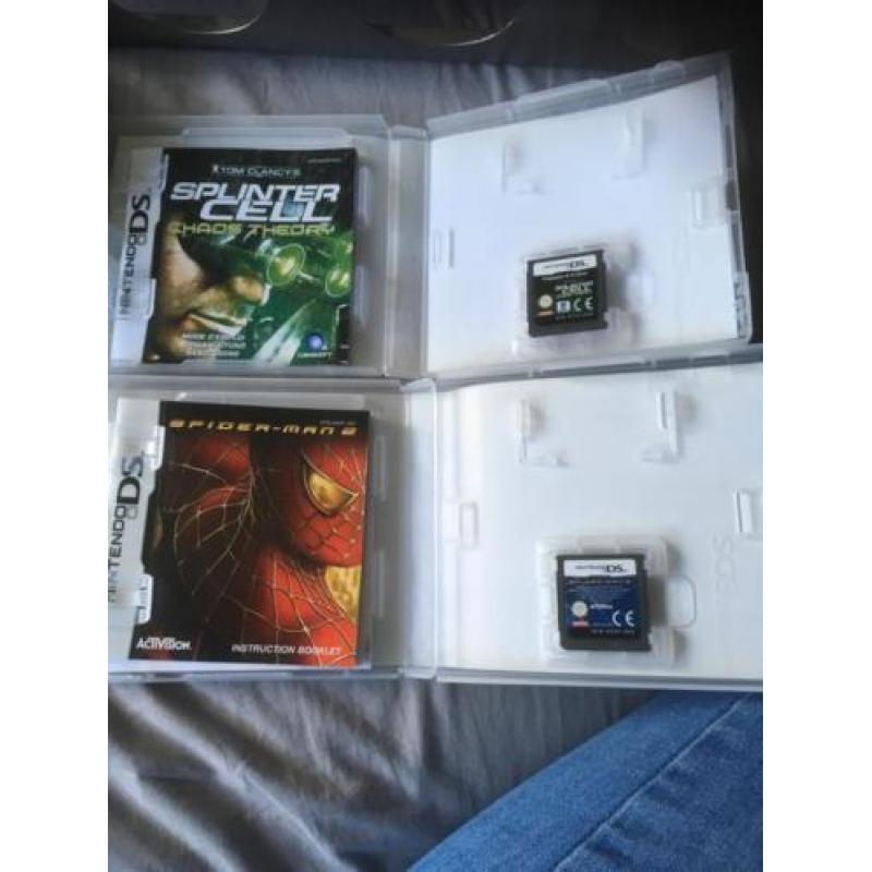 Nintendo ds i met spiderman 2, splinter cell chaos theory