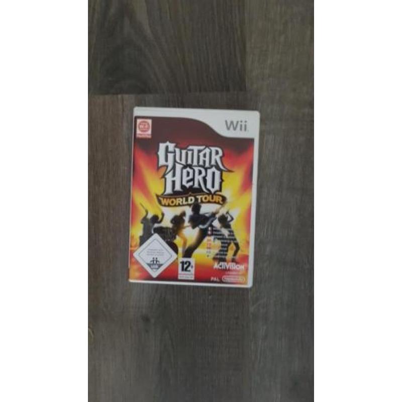Guitar Hero World Tour + gitaar + drums + microfoon