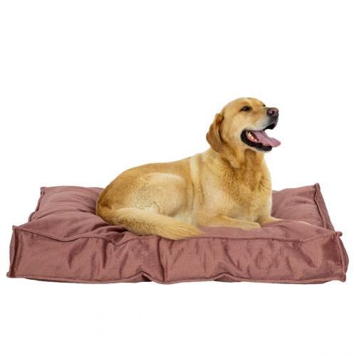 2L Home & Garden Hondenkussen Velvet Oud Roze - 120 x 80cm