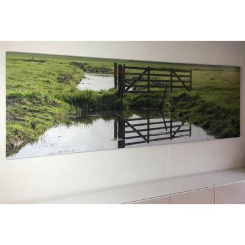 Foto verlijmd achter acrylaat 24x36 cm
