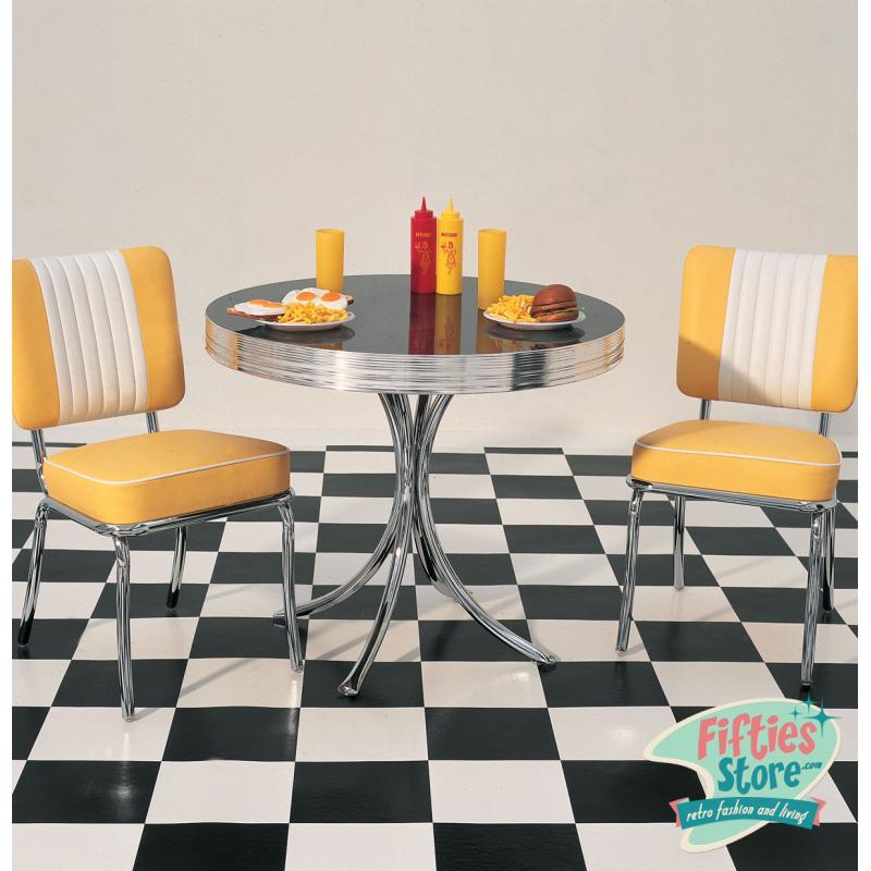 Bel Air Retro Dinner Set Geel