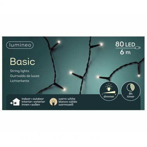 LED basicverlichting 80-lamps, 'warm wit'