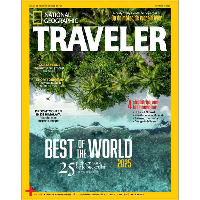 6x National Geographic Traveler 25% korting